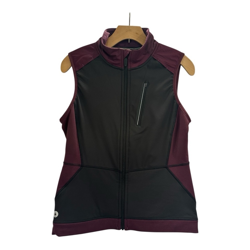 Smartwool Active Fleece Insulated Wind Vest Medium Eggplant Black EUC